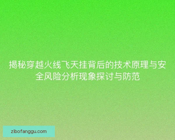 揭秘穿越火线飞天挂背后的技术原理与安全风险分析现象探讨与防范